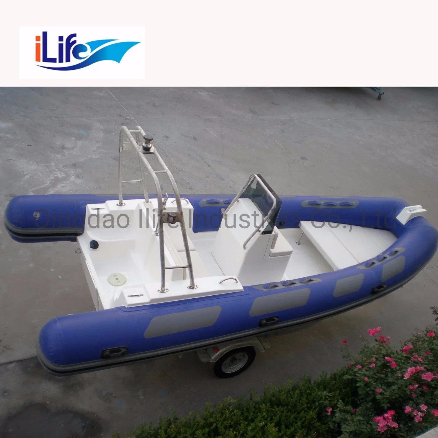 Ilife (CE) 17.7FT 5.4m 10 Persons Rigid Hull Rib Military Inflatable Fishing Boats with Outboard Motor