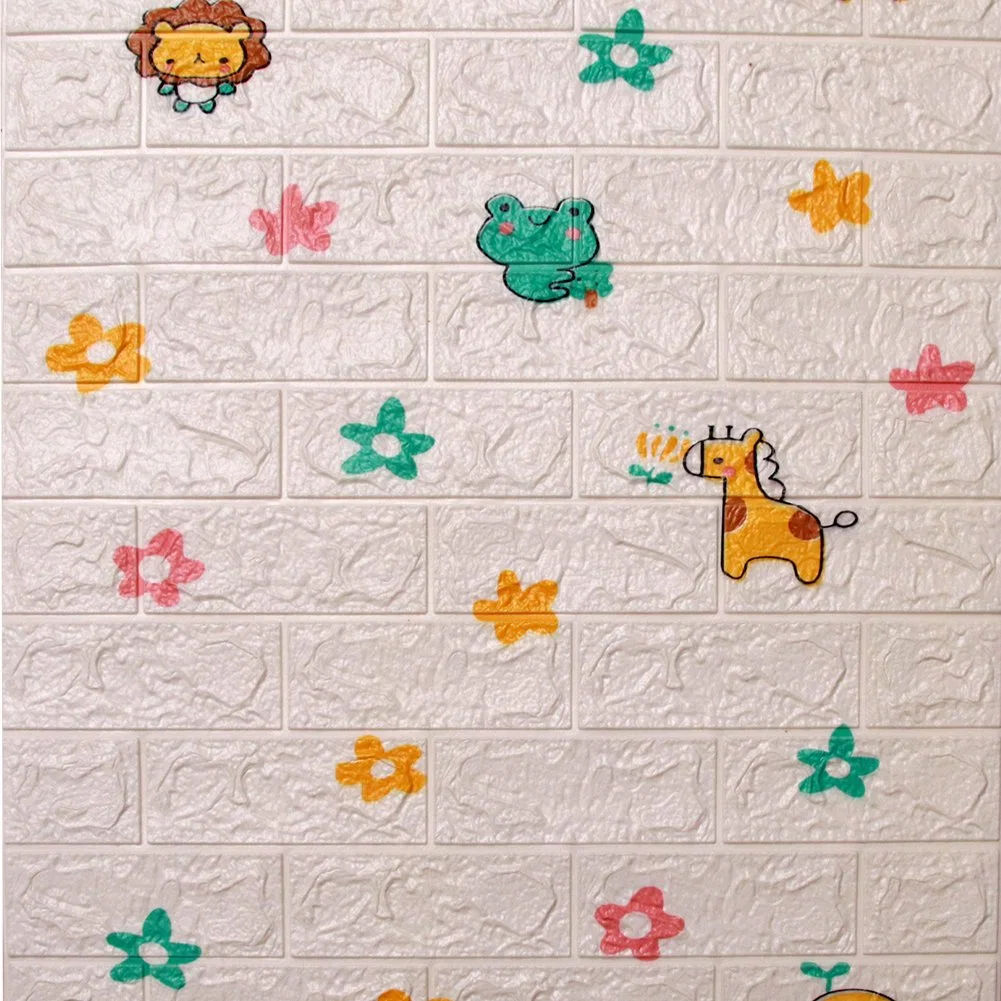 Brick Design Living Room Self Adhesive Vinyl Wallpaper 3D Home Decoration PE Foam Wall Sticker