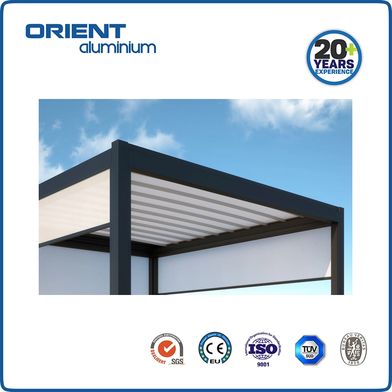 Orient Aluminium Luxury Louvered Pergola Aluminium Outdoor Garden Metal Gazebo