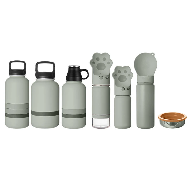 2023 Popular 14oz Pet Bottles Insulated Stainless Steel Sports Water Bottles with Storage Case