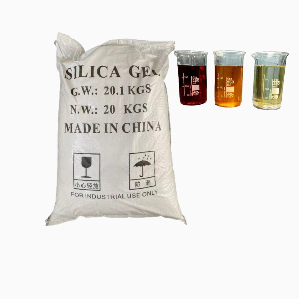 China Alta pureza Diesel Oil Bleaching Agent Silica Gel Sand Para la limpieza de diesel negro