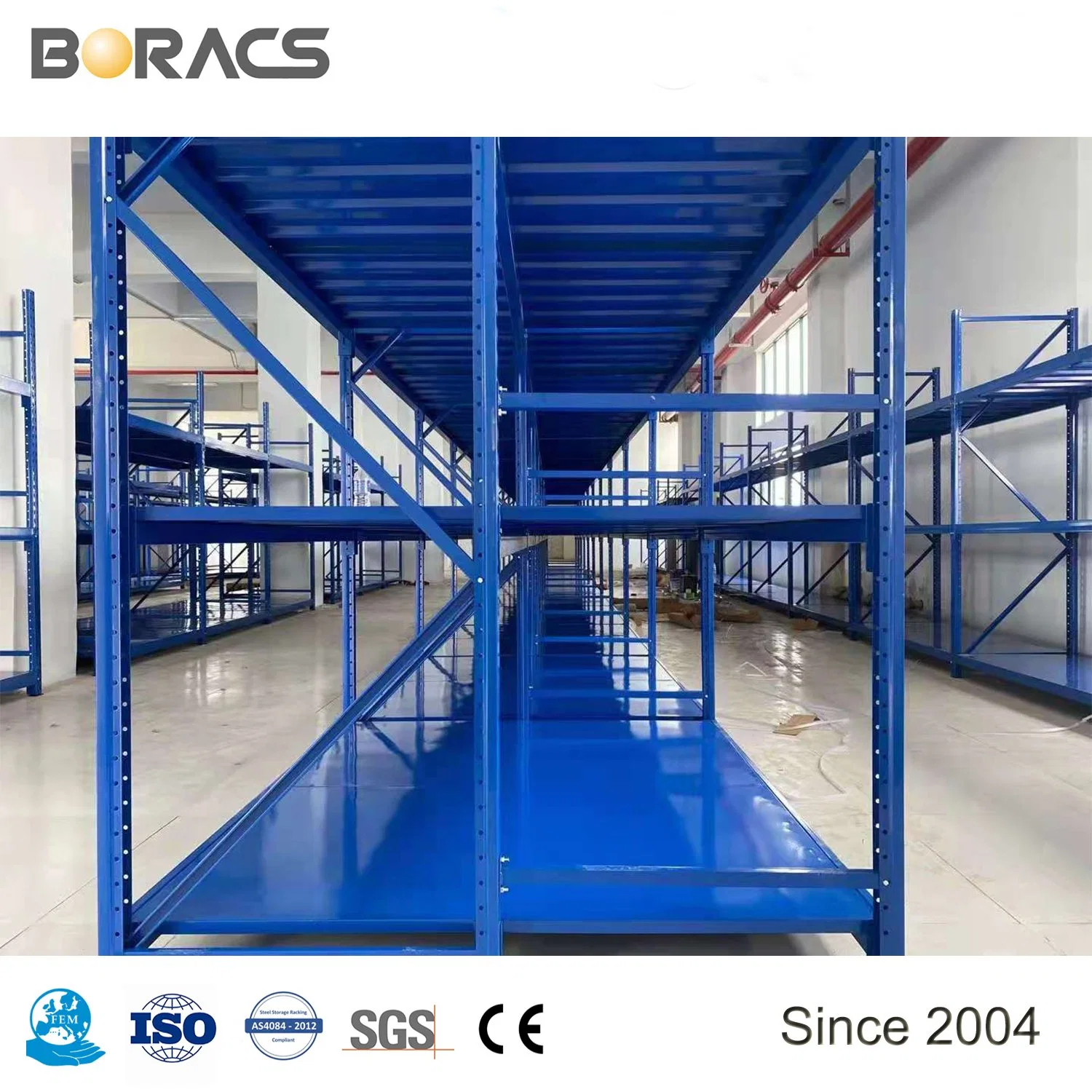 Warehouse Industrial Stacking Racks &amp; Shelves Medium Duty Storage Longspan Metal Shelving