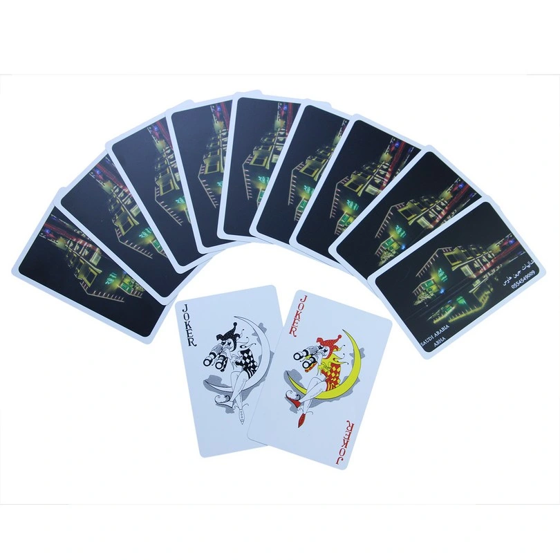 Impermeable de plástico PVC Poker Naipes parte de la tarjeta de juego de mesa Juegos de cartas personalizadas