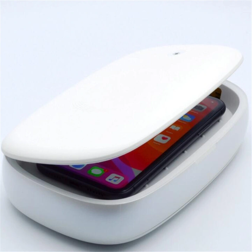 Phone Sanitizer UV Sterilizer Box Case, UVC LED Phone Sterilization Storage Box