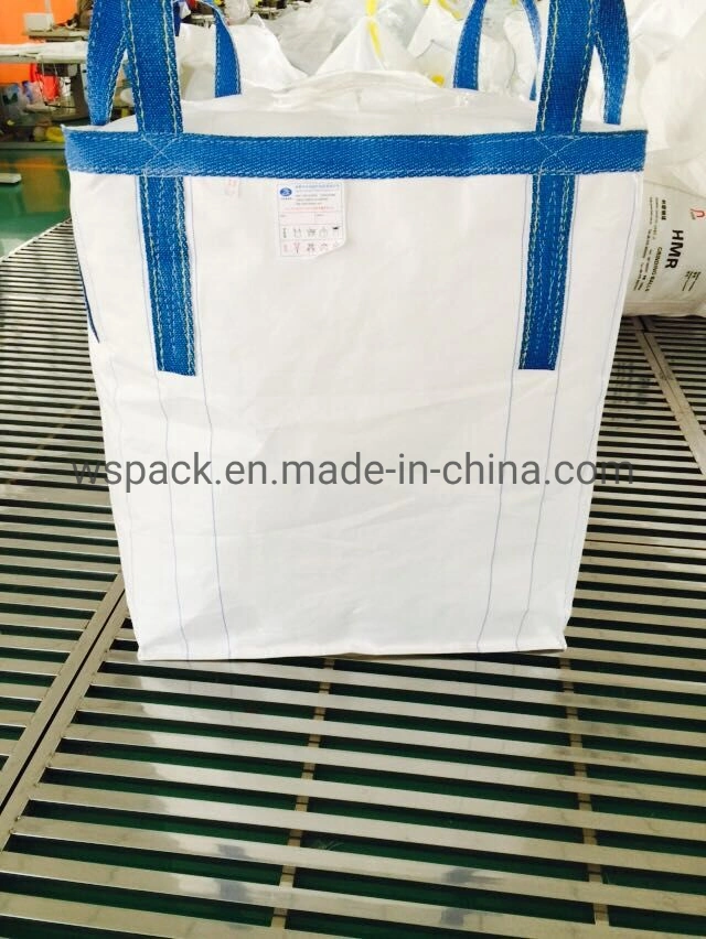 Los cuatro bucles dos bucles de la fábrica de la bolsa Jumbo Bolsa grande Proveedor Imprimir documento el logotipo de polipropileno de bolsillo 1 tonelada 1.2ton 1.5ton