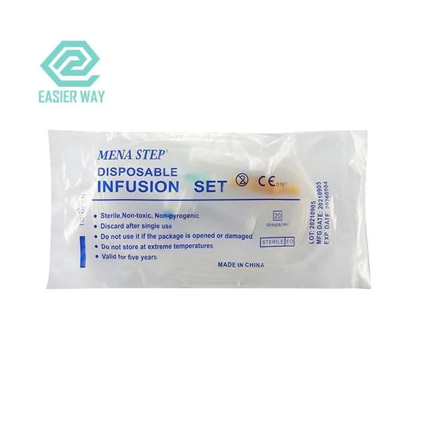 Y Type médicaux jetables set de perfusion avec embout Luer Lock