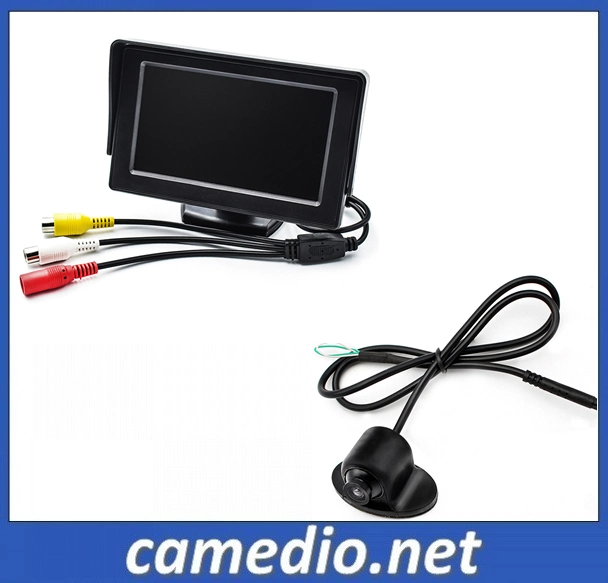 Voiture de 5 pouces Moniteur LCD avec 360 degrés voiture caméra étanche