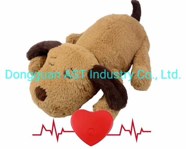 Heartbeat Stuffed Plush Dog Toy - Pet Anxiety Relief and Calming Aid