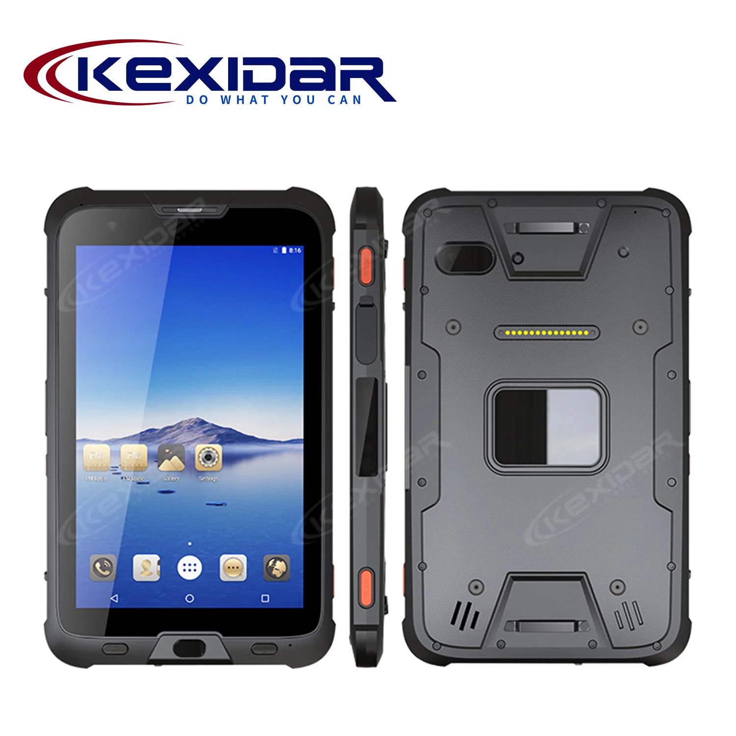 High quality/High cost performance  Three-Proof IP67 Waterproof Industrial Rugged Tablet PC with Fingerprint/NFC/ID Card Module and Dual SIM Card