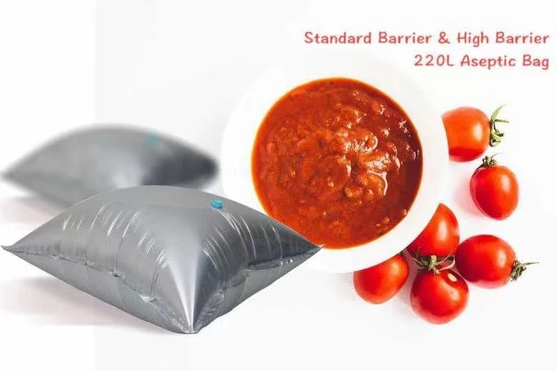 Plastic Parcel Packaging Package Food Edibles Packing Bolsa Embalaje for Tomato Paste 220L Standard Barrier Aseptic Bag