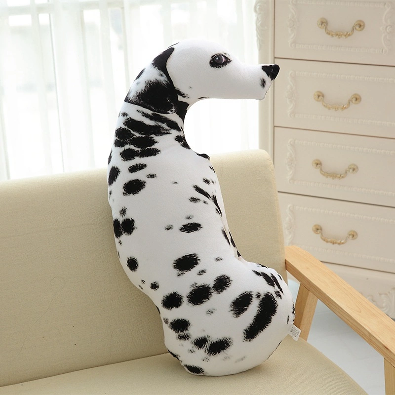 Creative 3-D Simulation Dog Plush Toy Pillow Husky Doll Bulldog Spotted Dog Doll