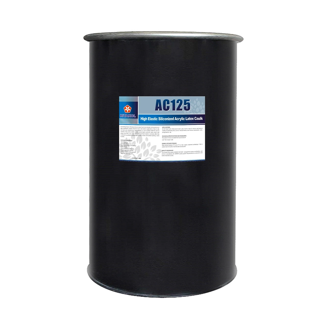 Bulk Packaging Siliconized Acrylic Latex Caulk (200L Drum/Barrel packaging)