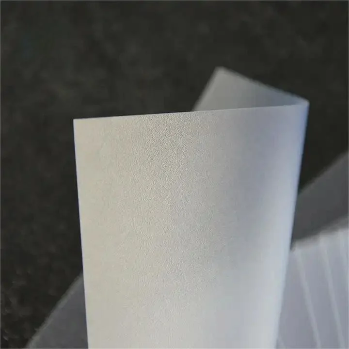 High Density Customized Thickness Frosted Pet Sheet