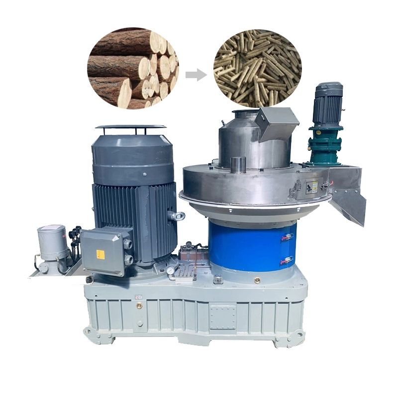 Centrifugal Vertical Ring Die Pellet Machine Line Circulating Gear Pellet Machine