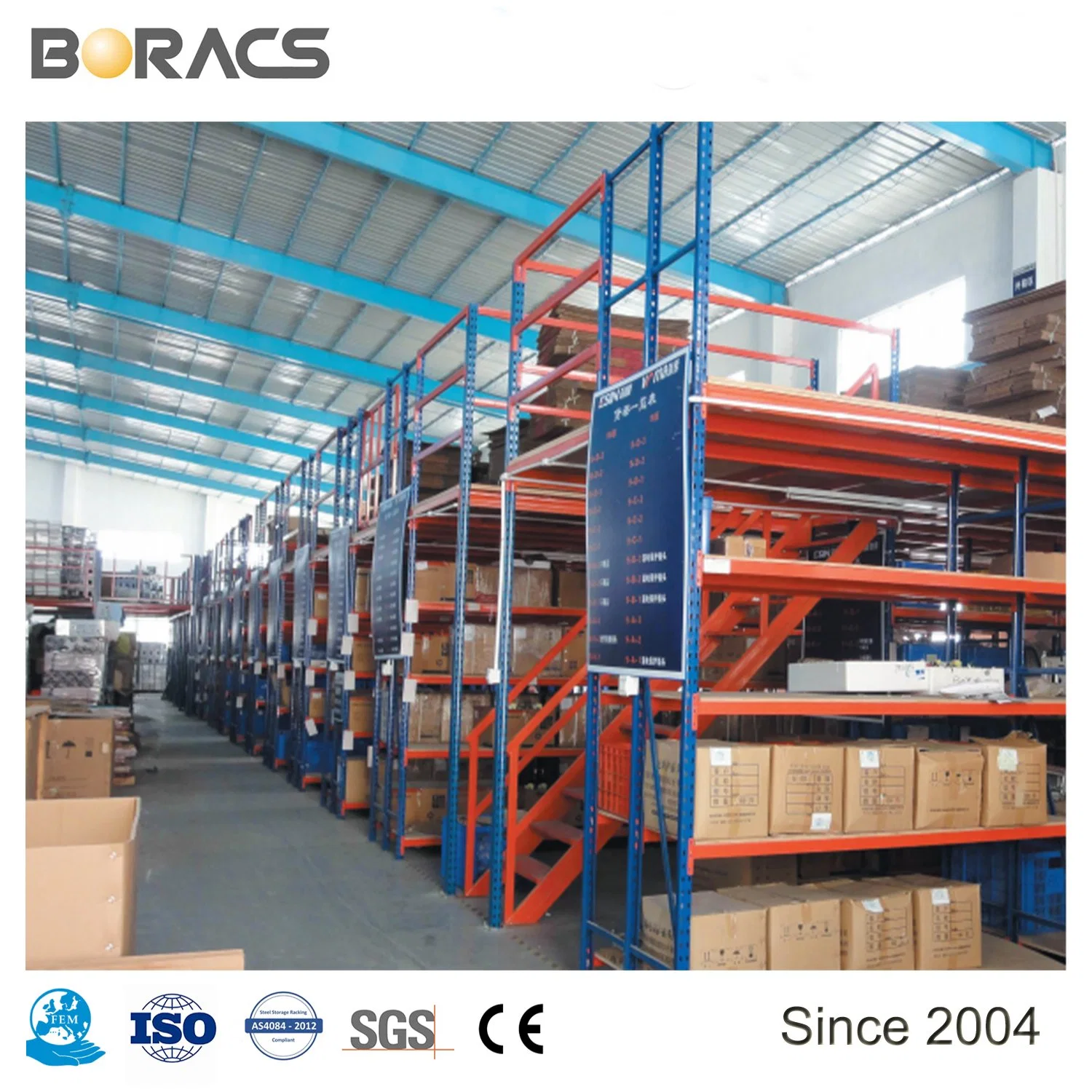 High Quality Warehouse Storage Mezzanine Rack with High Quality