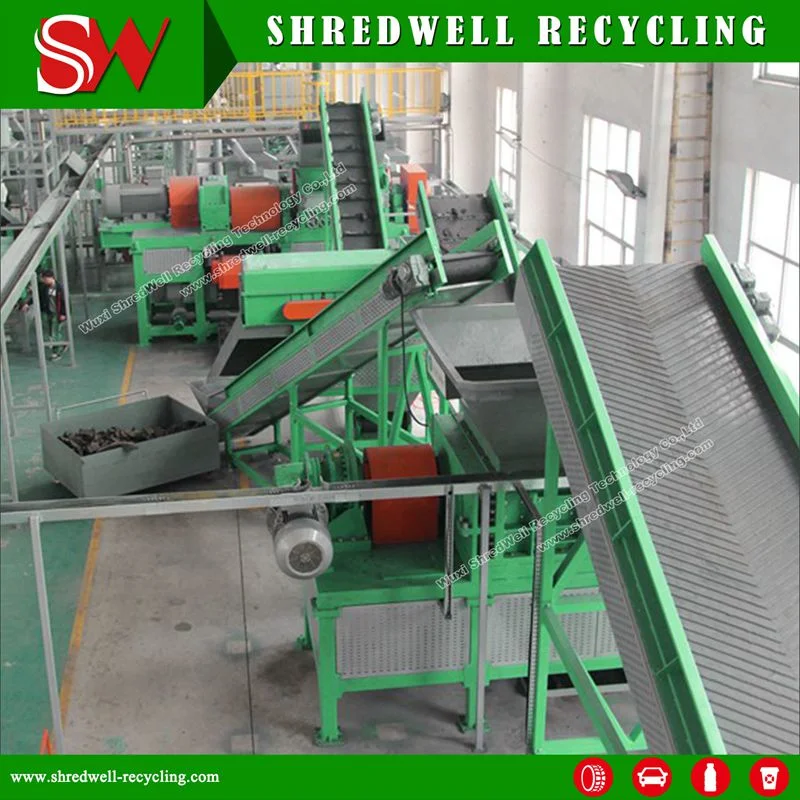 Top Quality Scrap/Waste/Used Rubber Powder Shredding Equipment for Tire Crushing