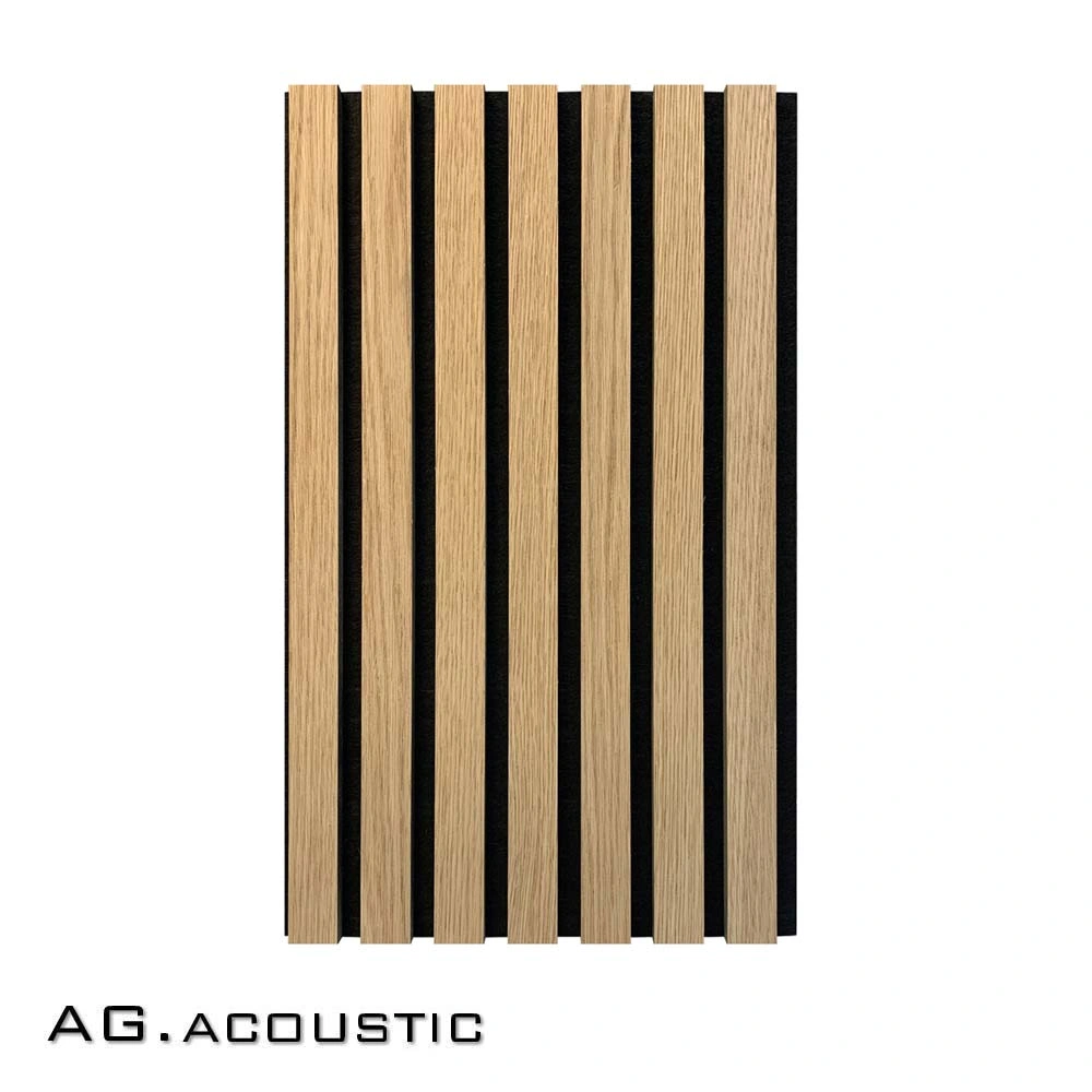 AG. Acoustic Interior Decorative Wall Panel Slat Pet MDF Board for Meeting Room