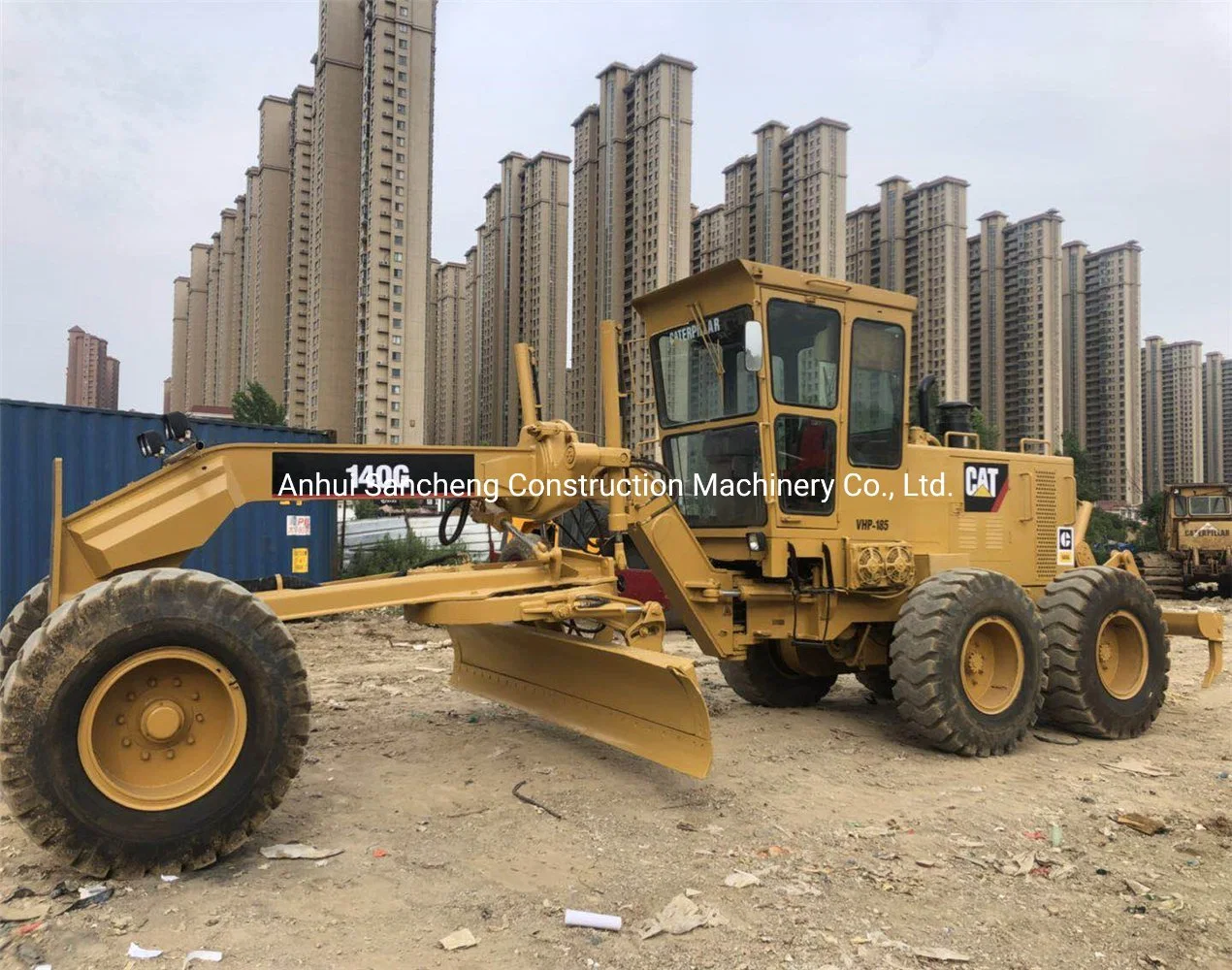 La niveladora de carretera utilizó máquinas Caterpillar 140g para la niveladora de construcción de carreteras