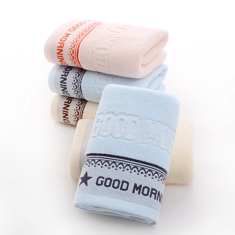 Customized Embroidery Logo 100% Cotton Face Towel High-Grade Bath Towel Set