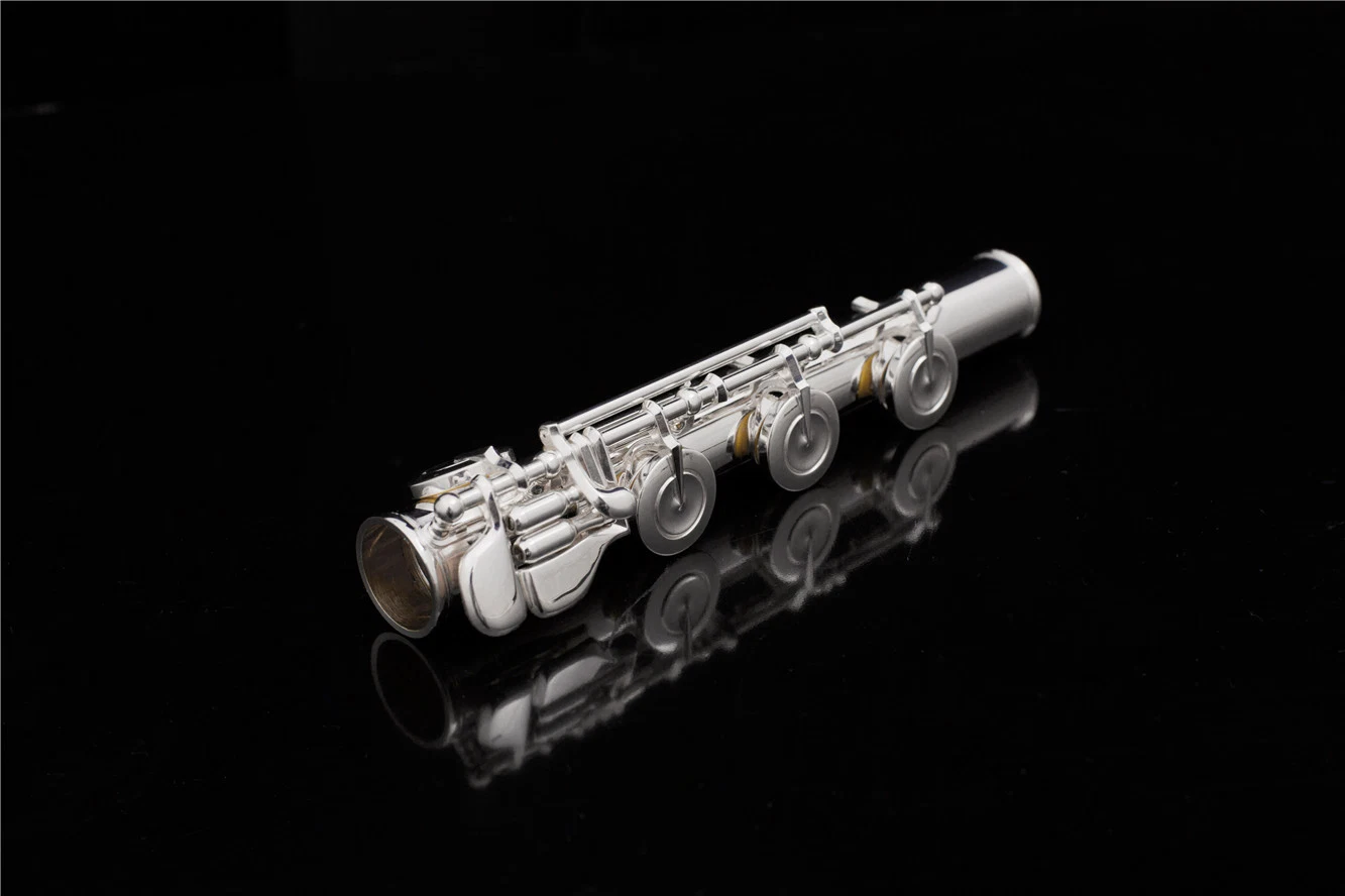 Good Intermediate Nickel Silver Flute /Woodwind Instrument /Sterling Silver Lip Ad Riser