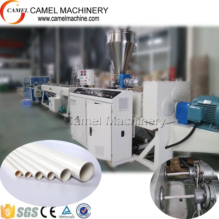 Two Cavity PVC Conduit Pipe Extrusion Line Making Manufacturing Machine