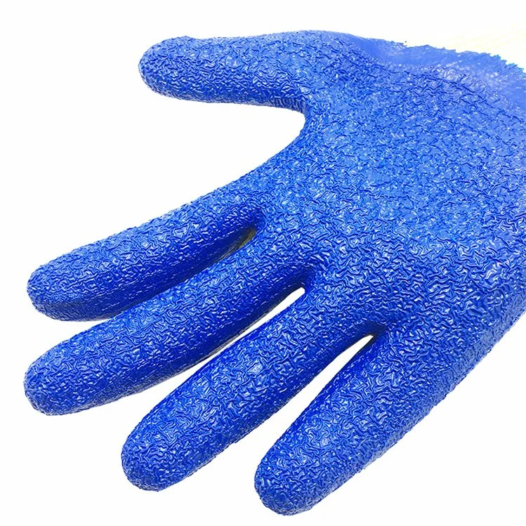 Cotton Liner Latex Coated Construction Working Gloves