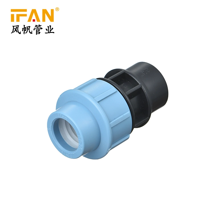 Ifan Pn16 Pressure Plastic Pipe Fittings PE PP Compressing Fitting HDPE Pipe