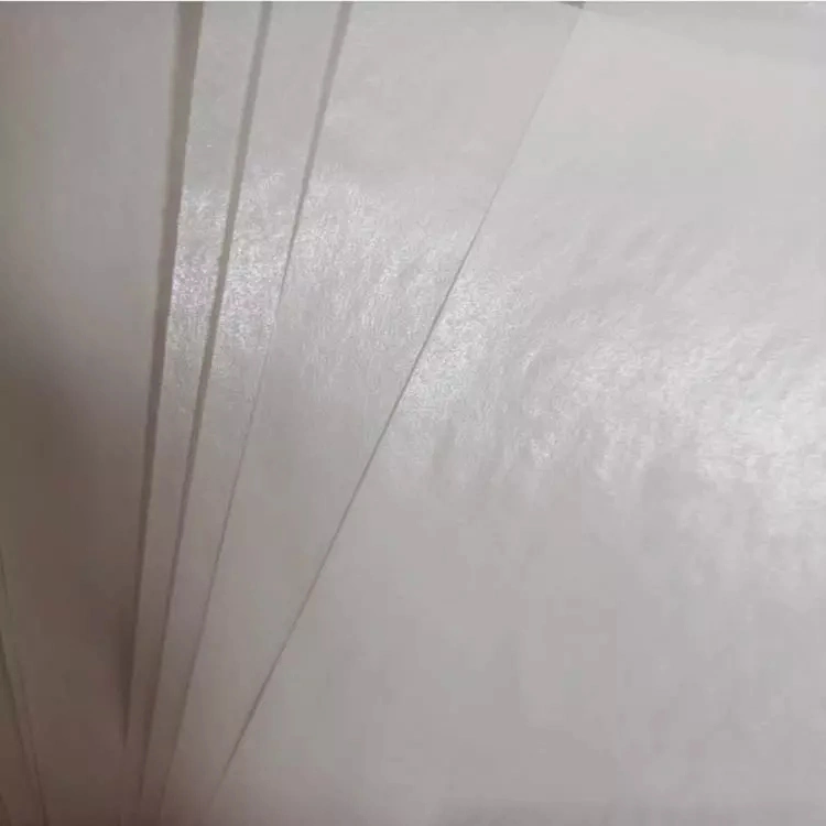 White Air Egress Glassine Release Paper, Total Grammage 115g, 11# Rhombic Grid, Double Side PE Coating, Single Side Silicon Oil Coating