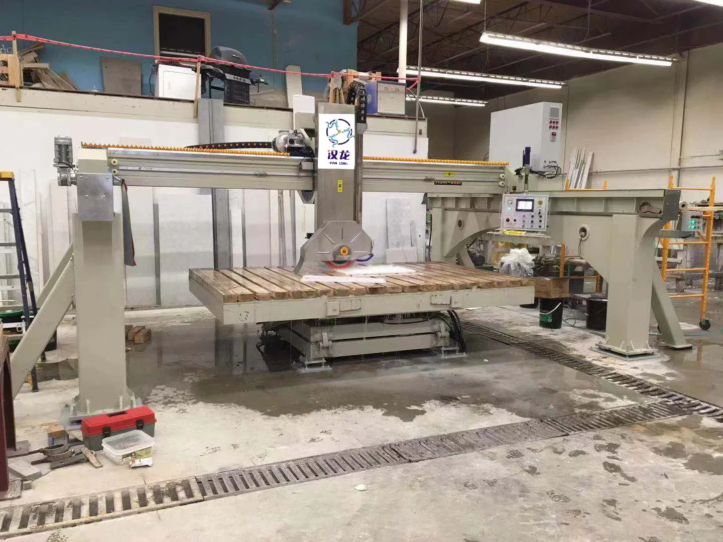 5 Axis CNC Bridge Saw Machine for Marble, Quartz Kitchen Countertop