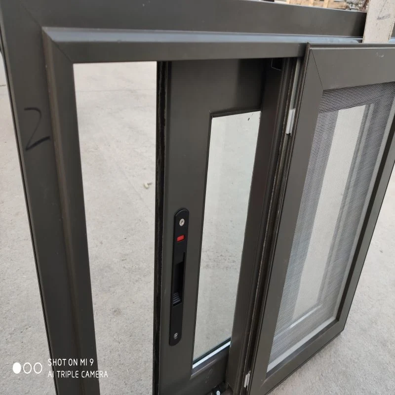 Casa personalizada puerta corrediza de vidrio templado del Interior de aluminio de doble puerta corredera silencioso