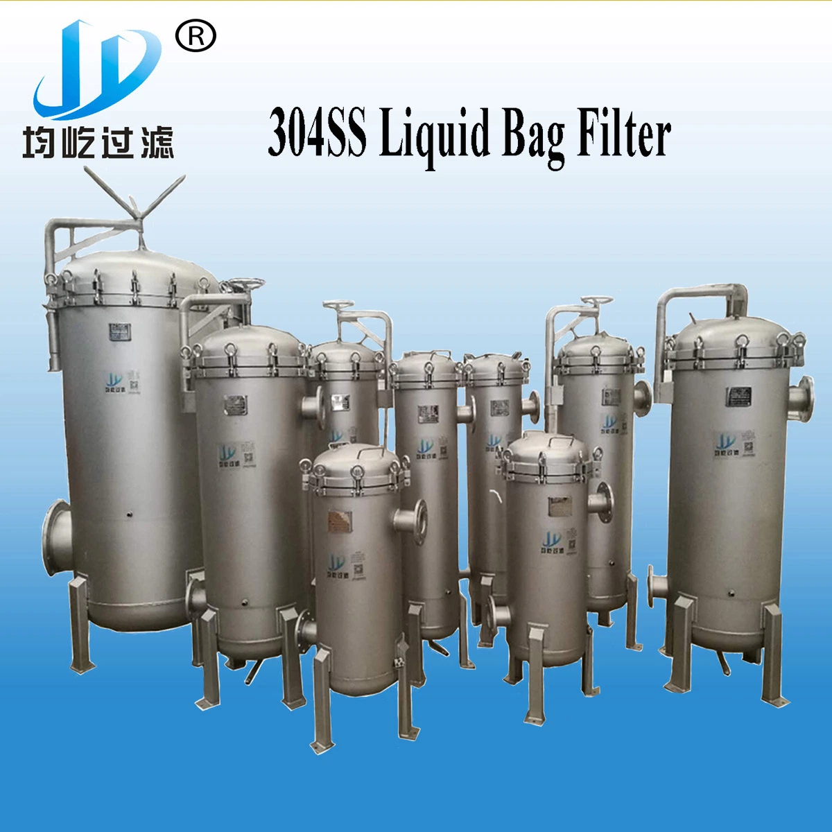 High Flow 304SS Industrial Water Treatment Liquid Bag Filter Housing