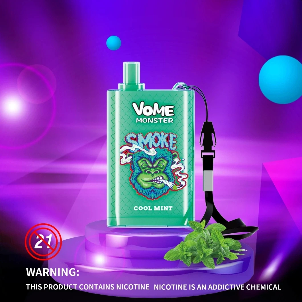 Hot Sell Randm Vome Monster 10000 Puffs 12 Geschmacksrichtungen 0% 2% 3% 5% Nikotin regulierbarer Luftstrom Salz 20ml von E-Liquid 850mAh wiederaufladbarer Netzspulenvape