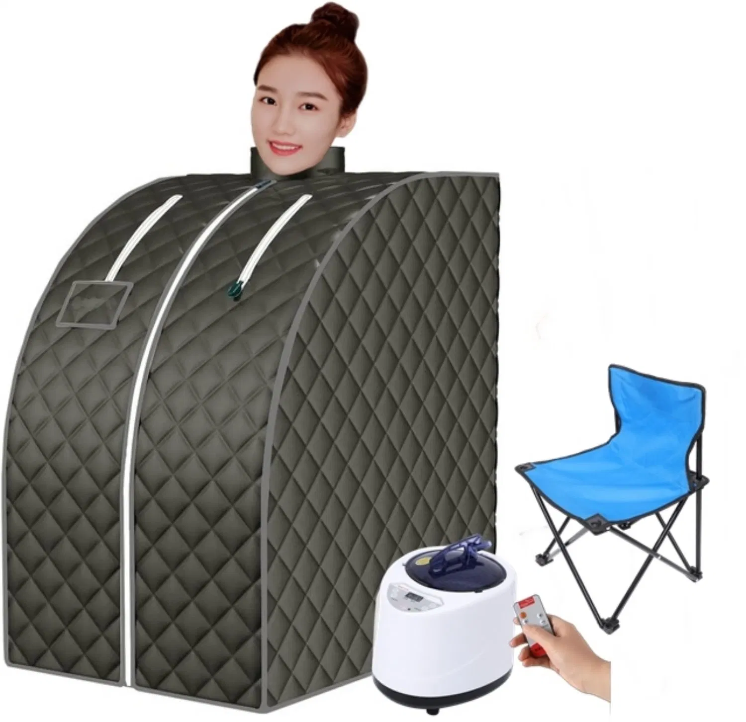 Portable Steam Sauna Full Size Personal Reinforced Zippered Tent