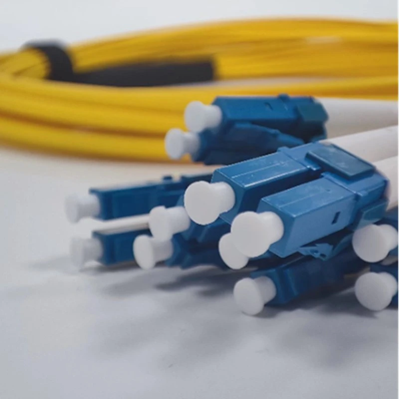 12 Cores Straight Harness Om4 Fanout Optical Cable Fiber