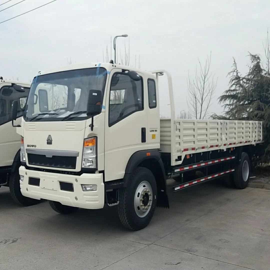 Sinotruck Mini Lkw-Pfahl Flachbettzaun Benzin Diesel Transport Dump 3 5 6 8ton 4X2 6 Wheel Foton FAW Tx Sitraksinotruk HOWO Light Duty Box Van Cargo Truck