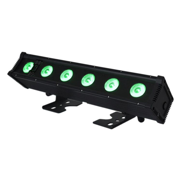 سعر الشركة المصنعة، مقاومة للماء، IP65، تطبيق إضاءة المشروع الخارجي DMX512، طاقة حلقة LED بالحائط 6*20 واط مع RGBA+Lemom+Cyan