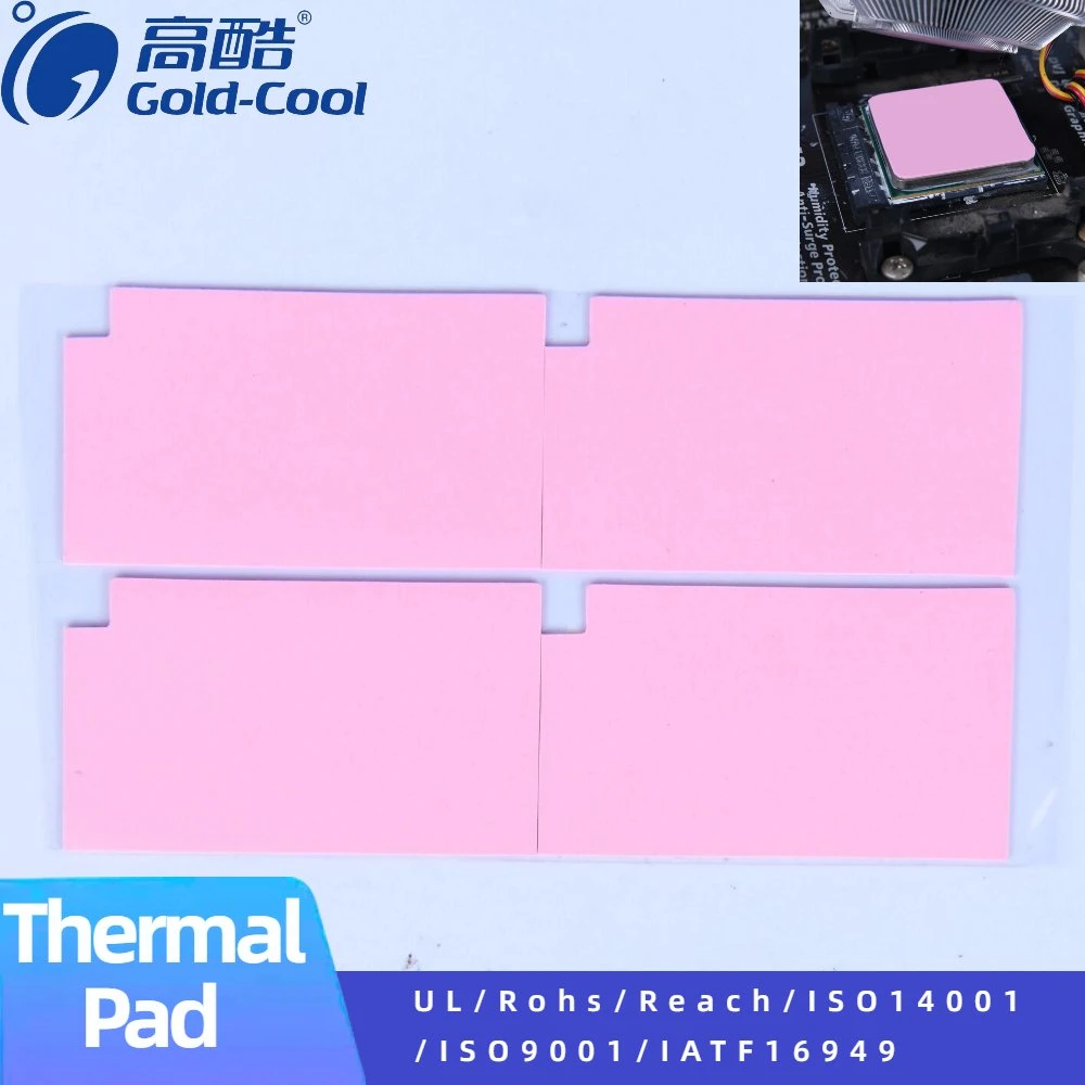 Customize High-Conductivity Thermal Pad Silicone Conductive Gasket for CPU Computer Cooling High Quality