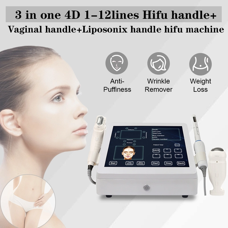 3-in-1 máquina de eliminación de arrugas SMAS Liposonic Rejunenation vaginal Lipo SMAS máquina de limming