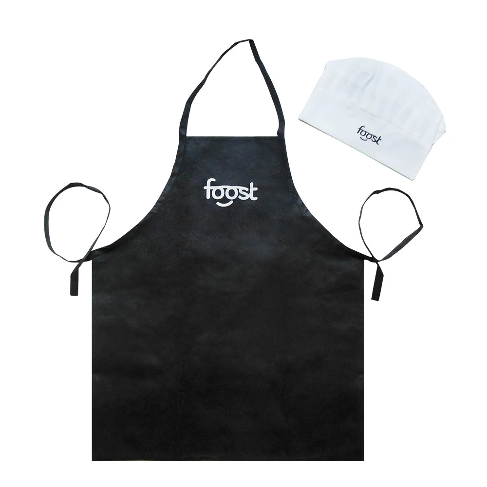 Custom Kids Apron Custom Logo Chef Hat Customized Kids Apron Set