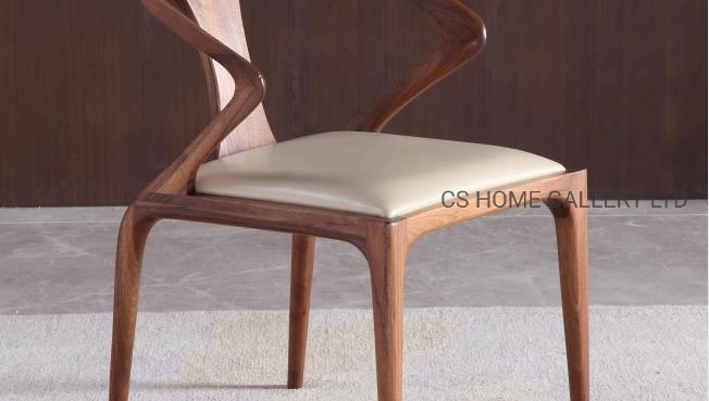 Customized Restaurant Modern Wooden Nordic Arm Chair Dining Room Furniture