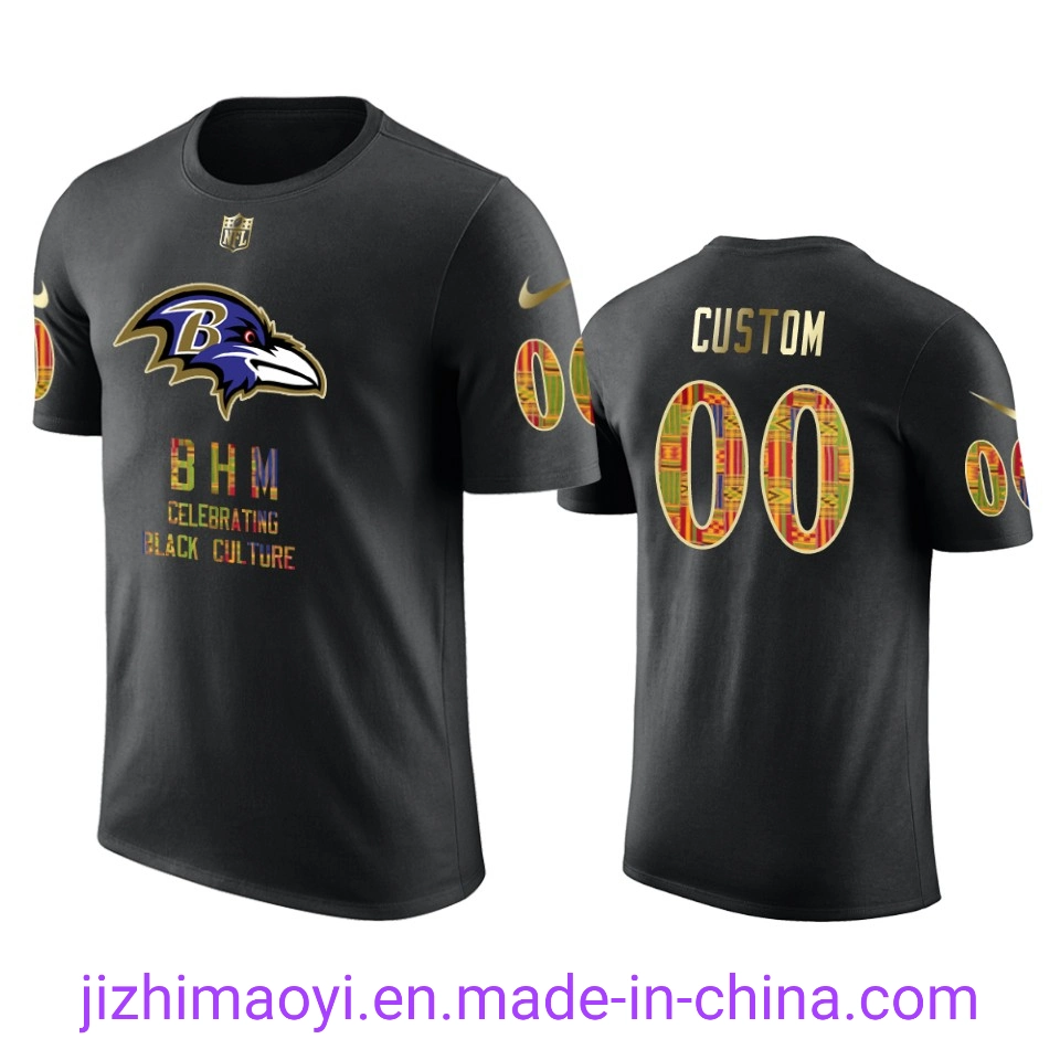 Wholesale/Supplier Custom Baltimor-E Ravens Lamar Jackson Ronnie Stanley Marlon Humphrey Justin Tucker Football Sublimation Casual Men Women Youth Kids T-Shirts