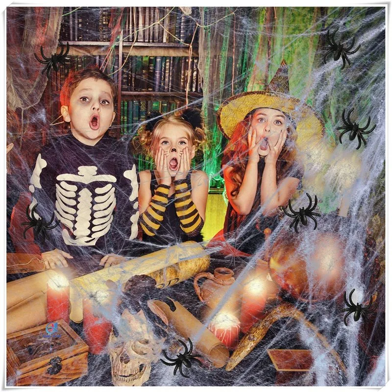 Stretch Spider Web for Halloween Indoor/Outdoor Decoration