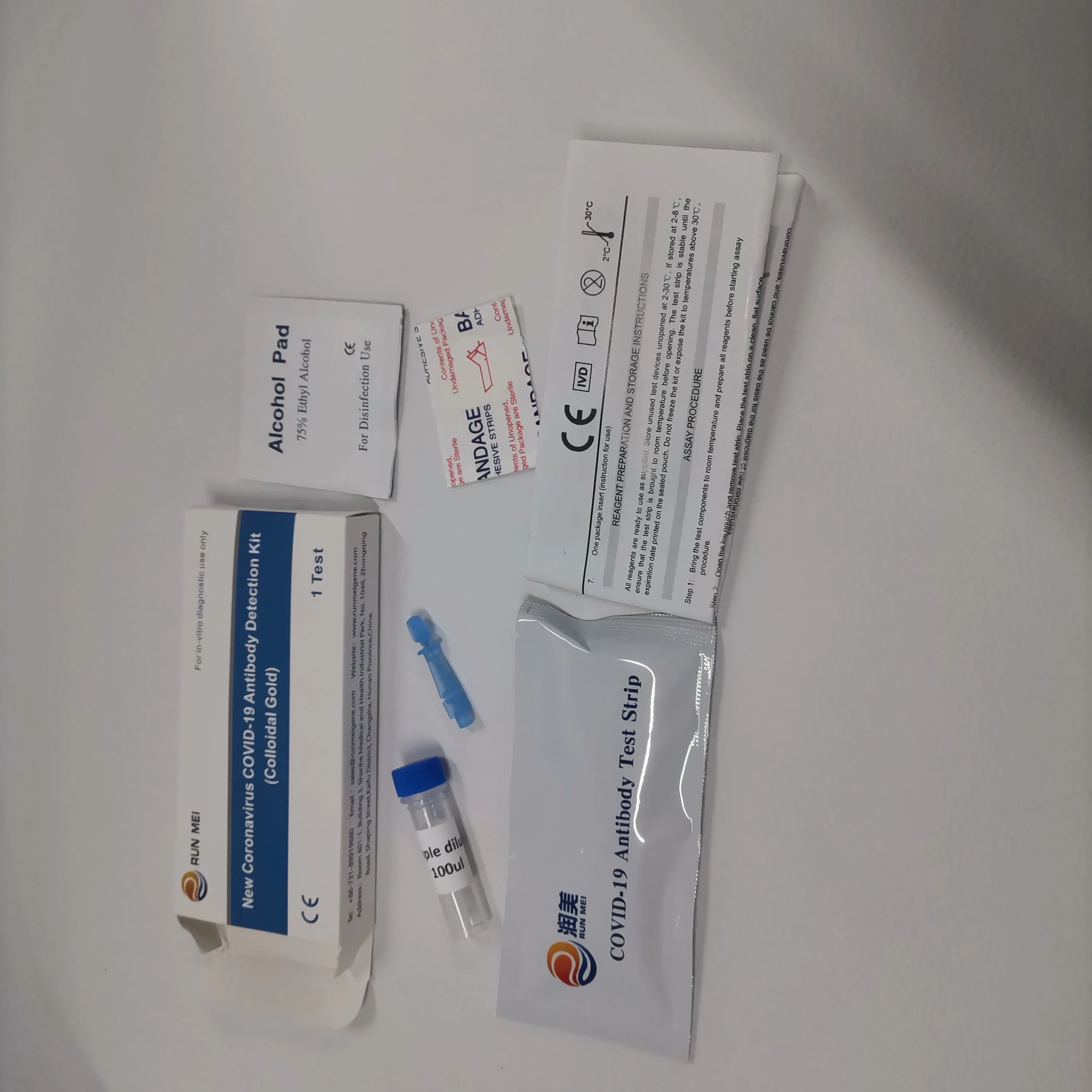 La rápida Hogar Médico Test Kit de Prueba rápida de Virus el Kit de prueba de diagnóstico de la Igg Kit de prueba de Igm
