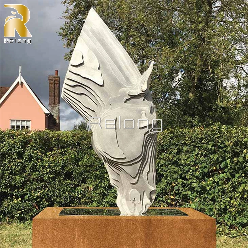 Hochwertige Spiegel Poliert Edelstahl Tier Skulptur Life Size Statue Des Pferdes Aus Metall