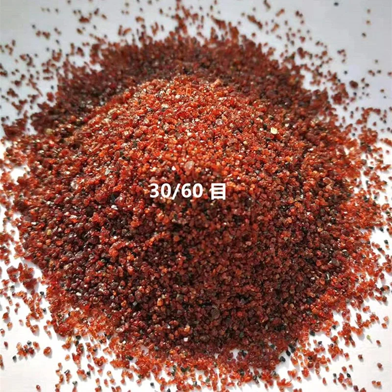 Natural Color Waterjet Cutting 30/60 / 80 Mesh Garnet Sand