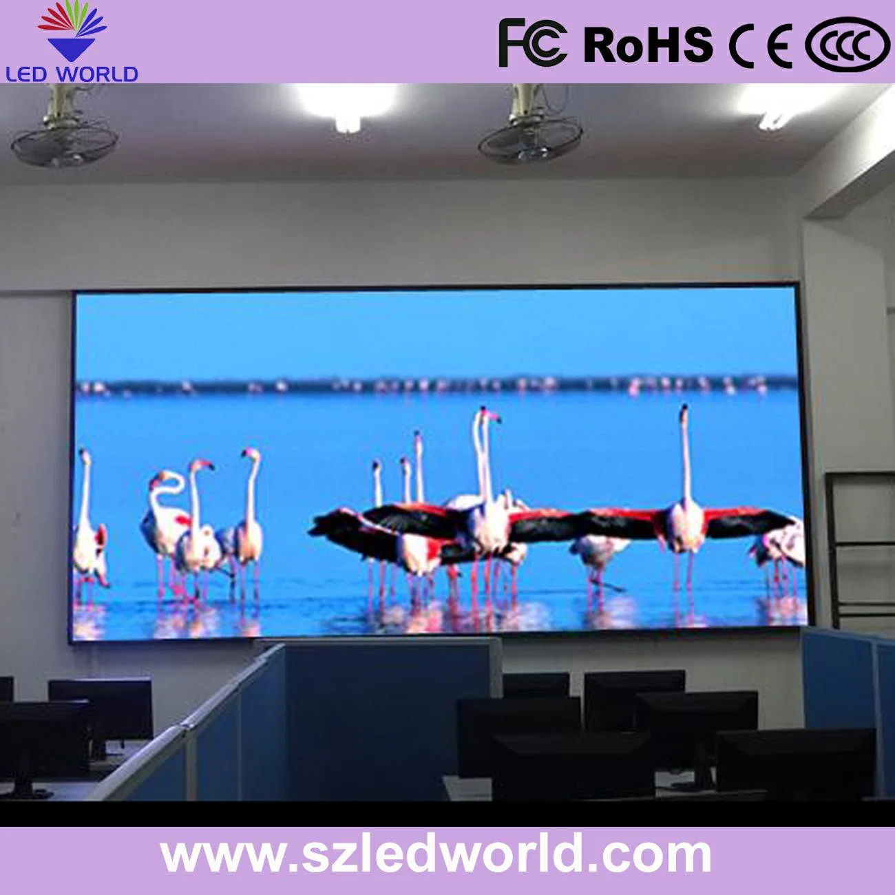 Indoor P4 Slim LED Electronic Digital 768X768 Cabinet Ce Billboard