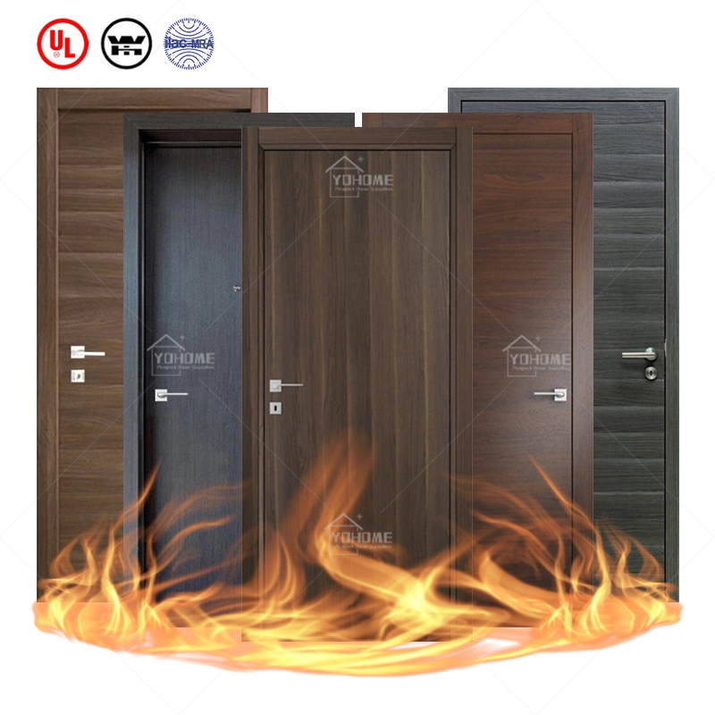 China Top Manufacturer Custom Fireproof Hotel Door Fire Proof Wooden Door Fire Rated 36X84 Inch Interior Door Flush Fire Rated Door Canada