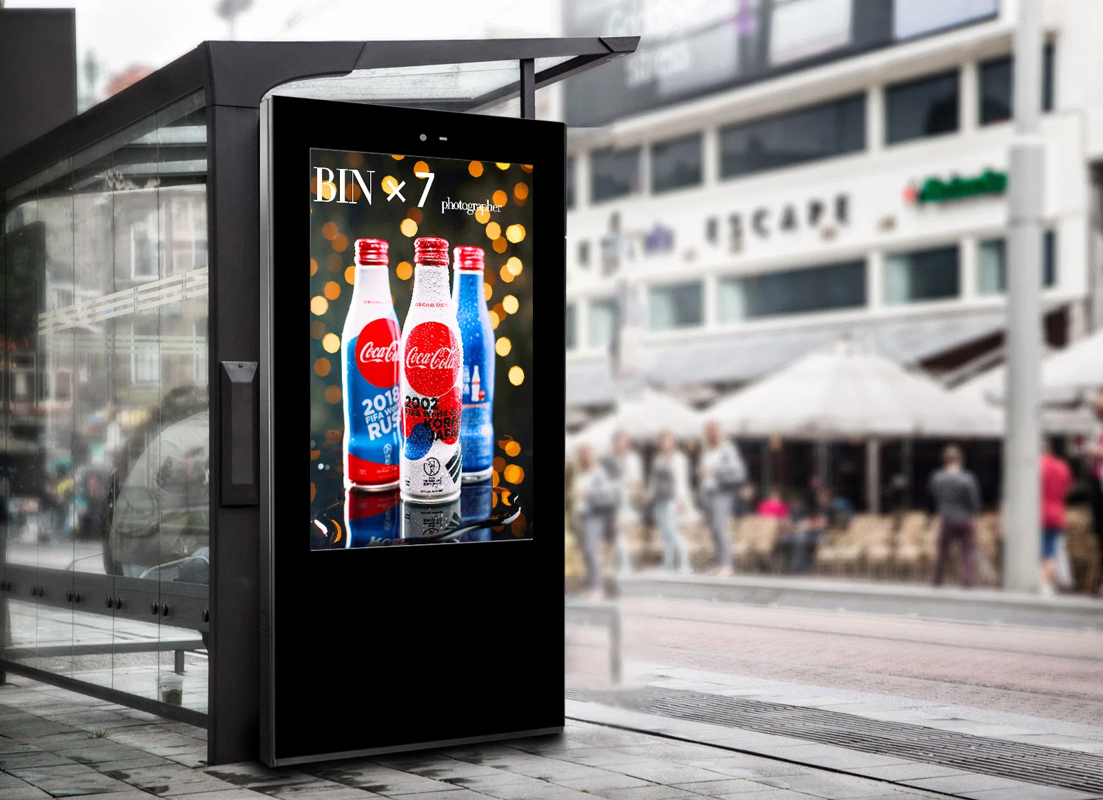 Outdoor Vertical Type Advertisement Digital Signage Kiosk with LCD Display