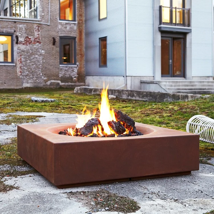 Le réchauffement de plein air bol en acier Corten Fire Pit