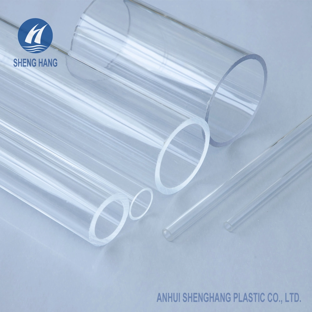 Clear Hard Plexiglass Tube Customized Size Extruded Plastic Transparent Acrylic Pipe